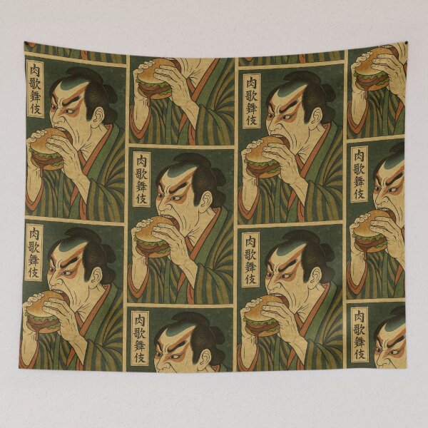 Item preview, Kabuki Burger: Traditional Actor's Modern Craving designed and sold by neoUKIYOE.