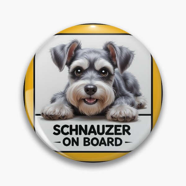 Item preview, Schnauzer On Board - Cute Miniature Schnauzer Dog Car Sign designed and sold by SolaoLab.