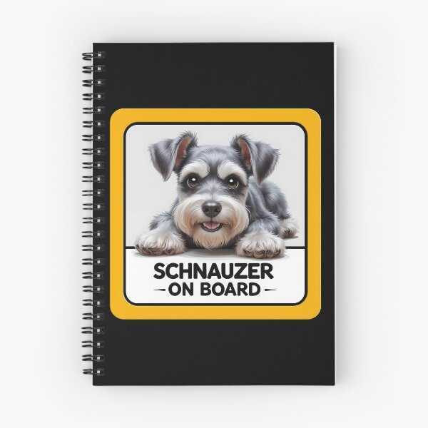 Item preview, Schnauzer On Board - Cute Miniature Schnauzer Dog Car Sign designed and sold by SolaoLab.