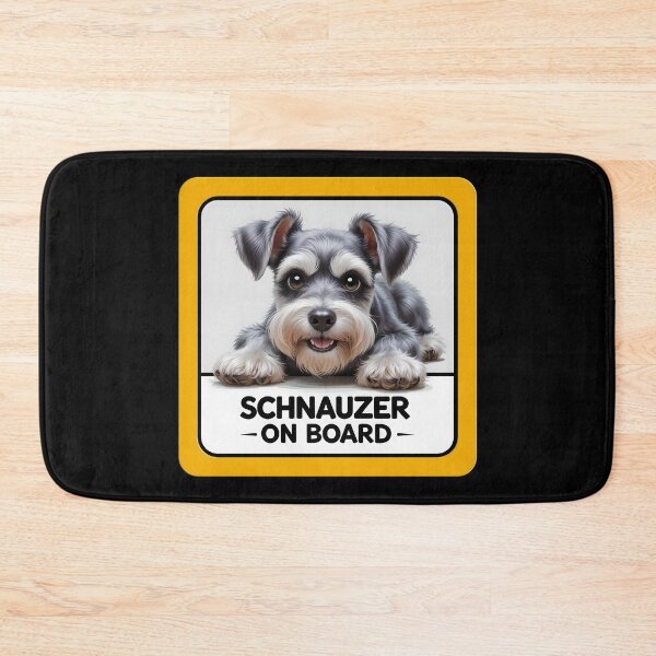 Item preview, Schnauzer On Board - Cute Miniature Schnauzer Dog Car Sign designed and sold by SolaoLab.