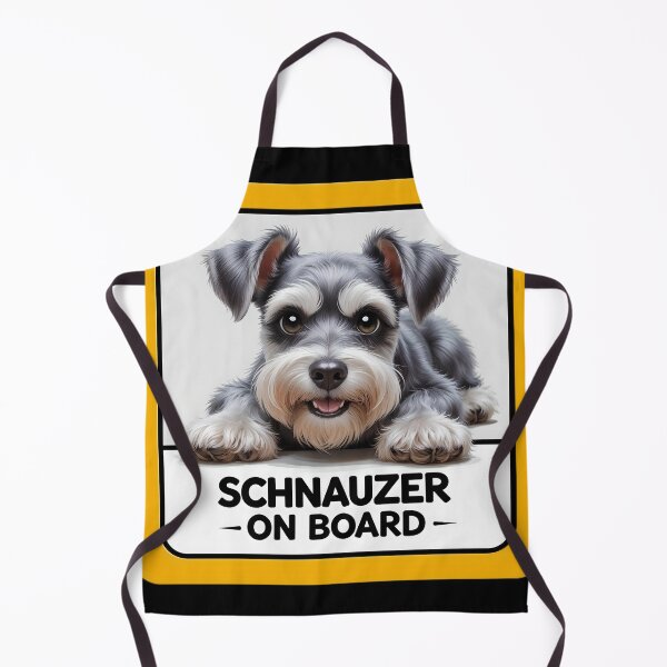 Item preview, Schnauzer On Board - Cute Miniature Schnauzer Dog Car Sign designed and sold by SolaoLab.
