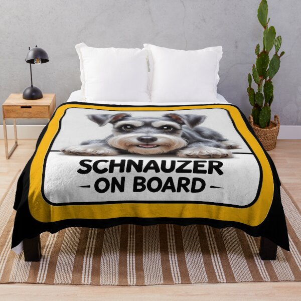 Item preview, Schnauzer On Board - Cute Miniature Schnauzer Dog Car Sign designed and sold by SolaoLab.