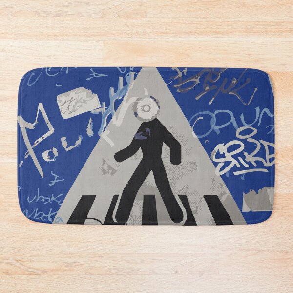 Item preview, Graffiti Crosswalk Sign – Urban Street Art Distorted Design designed and sold by Yeaha.