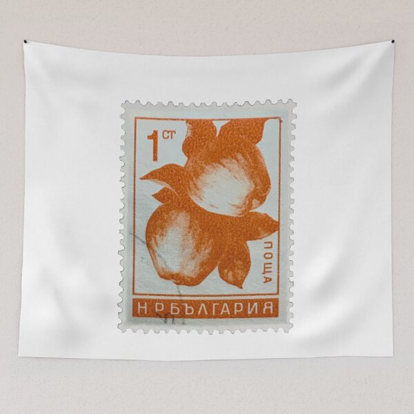 Item preview, Vintage Orange Fruit Postage Stamp designed and sold by red-amber65.