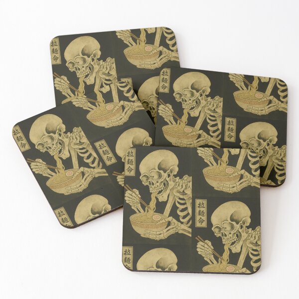 Item preview, Ramen Skull Ukiyo-e: Eternal Slurp of the Afterlife designed and sold by neoUKIYOE.