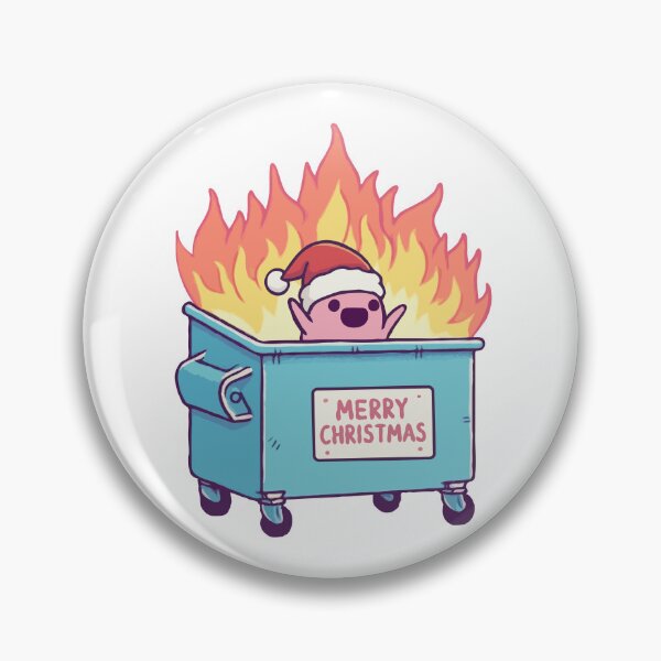 Item preview, Dumpster On Fire Merry Christmas designed and sold by Gkinoki.