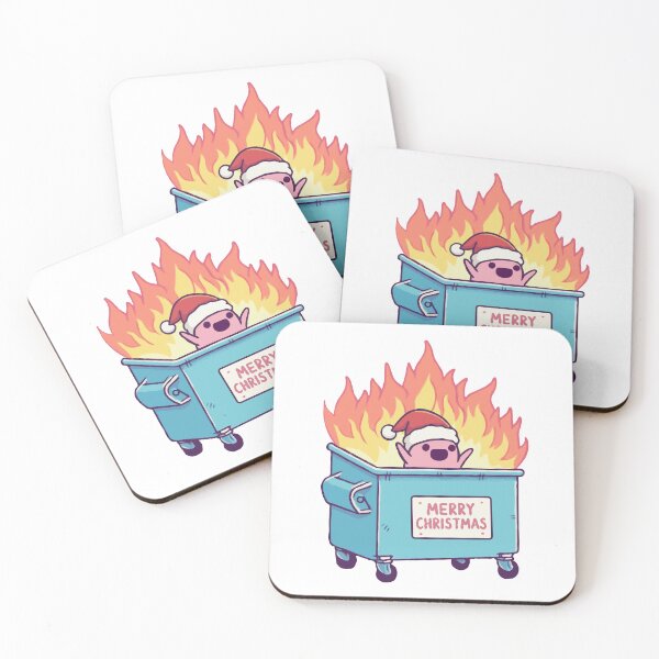 Item preview, Dumpster On Fire Merry Christmas designed and sold by Gkinoki.
