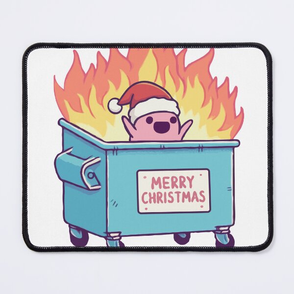 Item preview, Dumpster On Fire Merry Christmas designed and sold by Gkinoki.