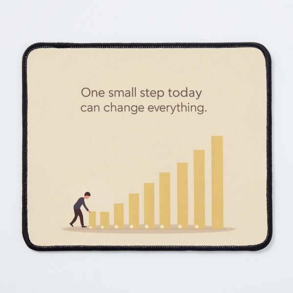 Item preview, One Small Step Today – Minimalist Motivational Hand-Drawn Illustration designed and sold by ZenDeskDesigns.