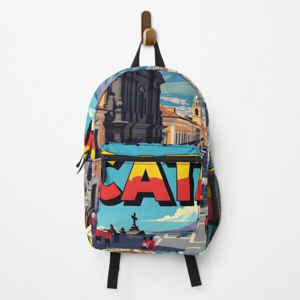 Item preview, Catania, Sicily, Italy: Vintage-Style Painterly Travel Poster designed and sold by LSVart.