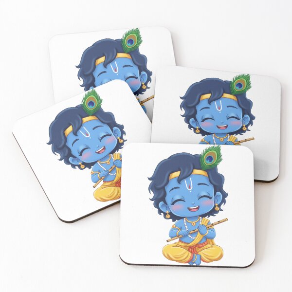 Item preview, Cute Baby Krishna Playing Flute designed and sold by Moanx Store.