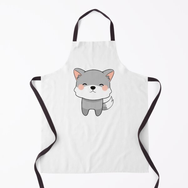Item preview, Cute Smiling Wolf Puppy Illustration designed and sold by Porpor Artwork.