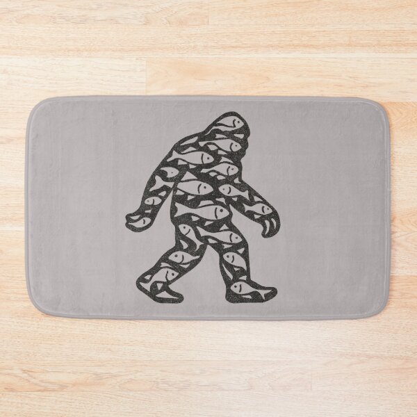 Artikelvorschau, Bigfoot mit Fisch entworfen und verkauft von Planetporridge.