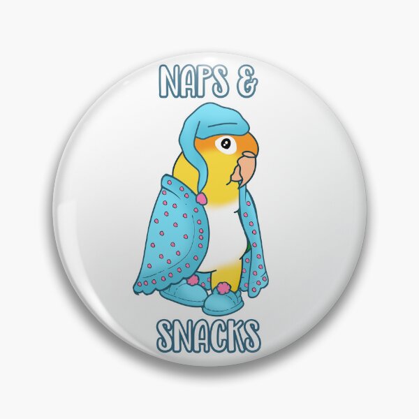 Item preview, Naps & Snacks - White Bellied Caique designed and sold by FandomizedRose.