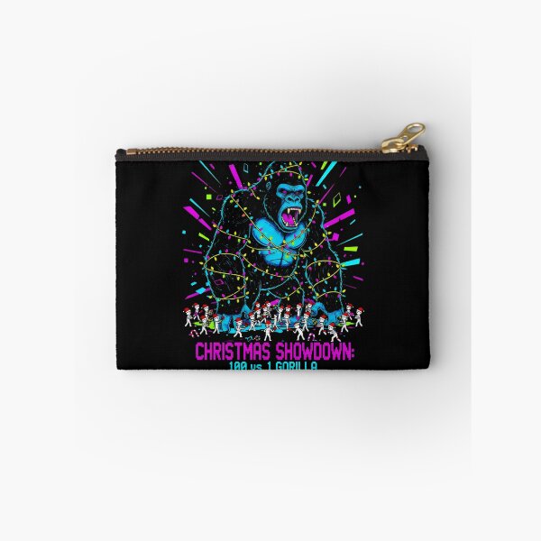 Item preview, Christmas Showdown 100 vs 1 Gorilla Neon Battle Design designed and sold by SplashTastic.