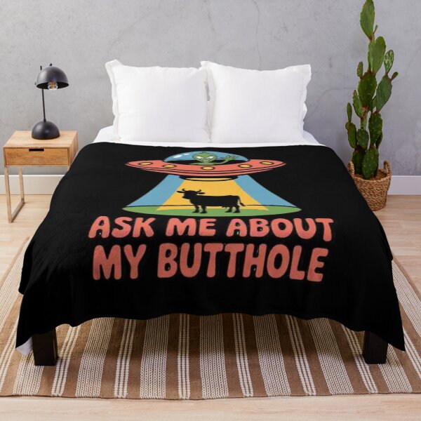 Item preview, Alien Abduction Shirt Men Ask Me About My Butthole Funny UFO designed and sold by Mateusz Majcherek.