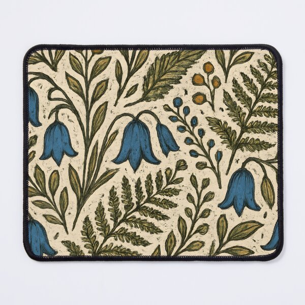 Item preview, Scottish Folk Floral Tapestry – Bluebell Pattern Wall Art designed and sold by Artsy-With.