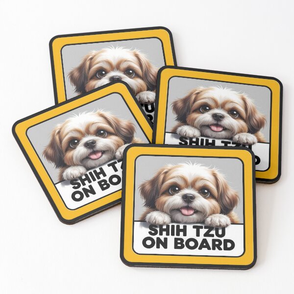 Item preview, Shih Tzu On Board - Cute Dog Car Sign designed and sold by SolaoLab.