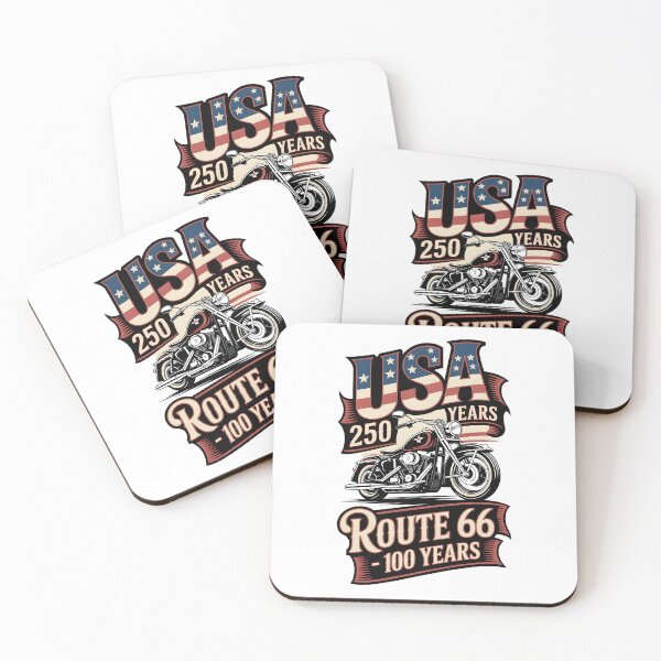 Item preview, Vintage USA 250th Anniversary and Route 66 100 Years Anniversaries Design designed and sold by MimsTees.