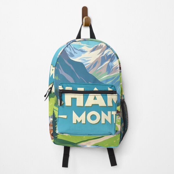 Item preview, Chamonix, Mont Blanc, France: Vintage Painterly Travel Poster designed and sold by LSVart.