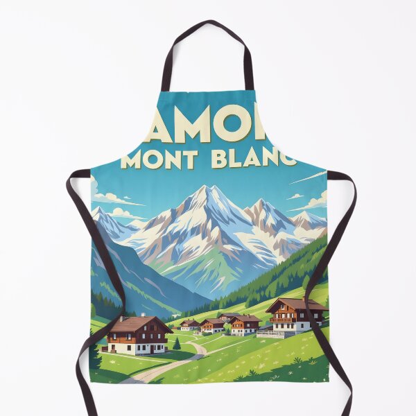 Item preview, Chamonix, Mont Blanc, France: Vintage Painterly Travel Poster designed and sold by LSVart.
