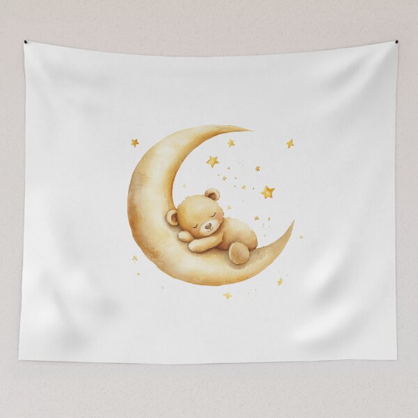 Item preview, Sleeping Bear On The Moon Baby Shower designed and sold by OutbreakDesigns.