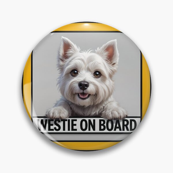 Item preview, Westie On Board - Cute West Highland White Terrier Dog Car Sign designed and sold by SolaoLab.