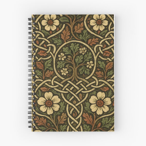 Item preview, Celtic Knotwork Folk Tapestry – Tree of Life Floral Pattern designed and sold by Artsy-With.