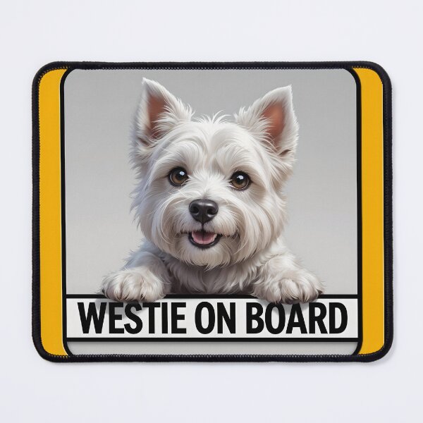 Item preview, Westie On Board - Cute West Highland White Terrier Dog Car Sign designed and sold by SolaoLab.