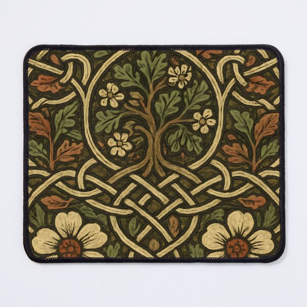 Item preview, Celtic Knotwork Folk Tapestry – Tree of Life Floral Pattern designed and sold by Artsy-With.