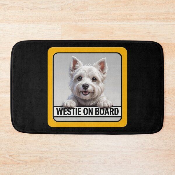 Item preview, Westie On Board - Cute West Highland White Terrier Dog Car Sign designed and sold by SolaoLab.