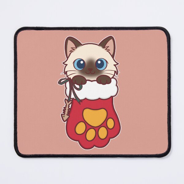 Item preview, Kawaii Christmas Cat Stocking designed and sold by BGMeYou.