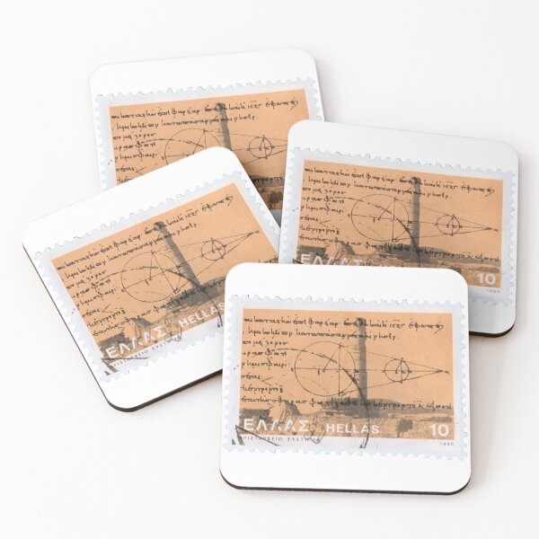 Item preview, Vintage Greek Orange Diagram Postage Stamp designed and sold by red-amber65.