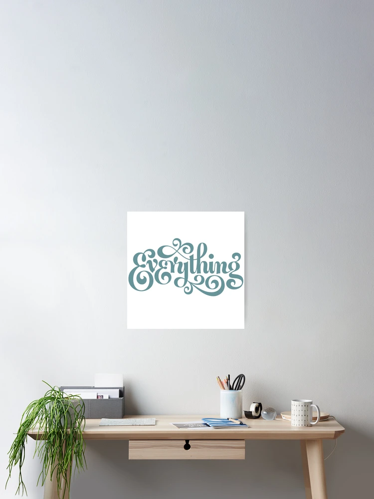 Thumbnail 2 of 3, Poster, Everything Retro Script Lettering Design designed and sold by andry01.