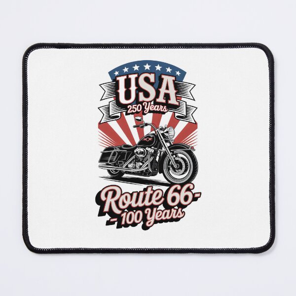 Item preview, Celebrating 100 Years of Route 66 and 250 Years of USA  Anniversaries Design designed and sold by MimsTees.