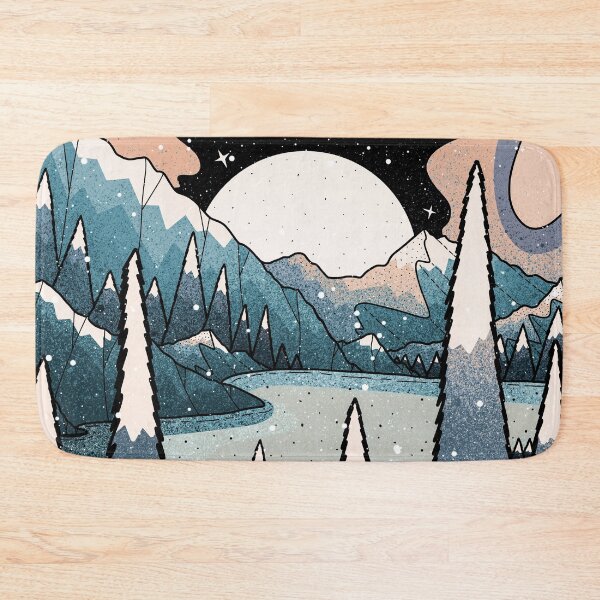 Item preview, Winter blue night designed and sold by Swadeillustrations.