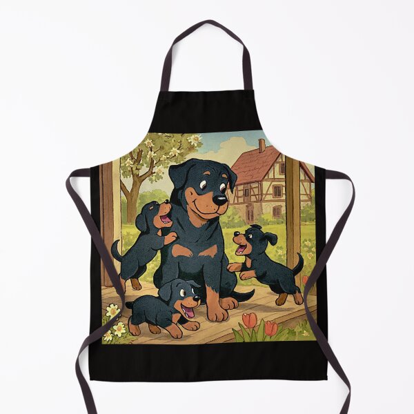 Item preview, Rottweiller on the porch with Puppies designed and sold by Helios Be. Lavsh.