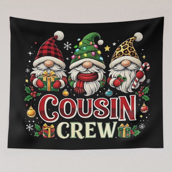 Item preview, Cousin Crew Christmas Gnomes | Cute Holiday Family Matching T-Shirt Design designed and sold by The-Daily-Drape.