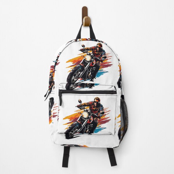 Item preview, Motorcycle Rider Illustration – Bold Biker Art in Dynamic Colors designed and sold by DesignArtist.ia.