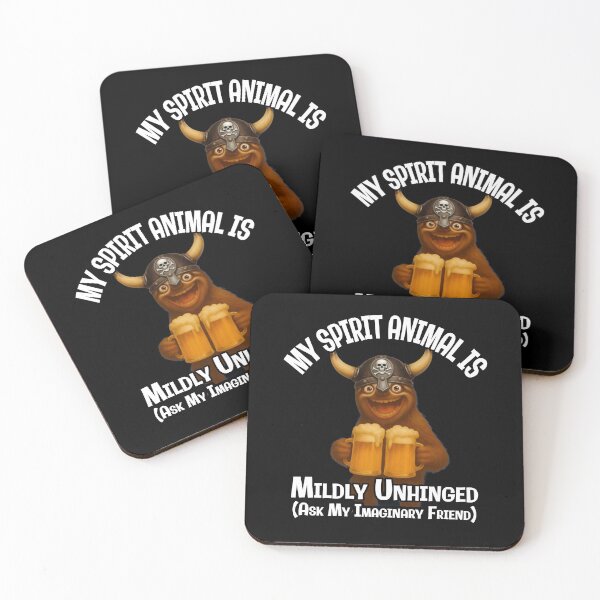 Item preview, My Spirit Animal Is Mildly Unhinged – Ask My Imaginary Friend designed and sold by A-T-H.