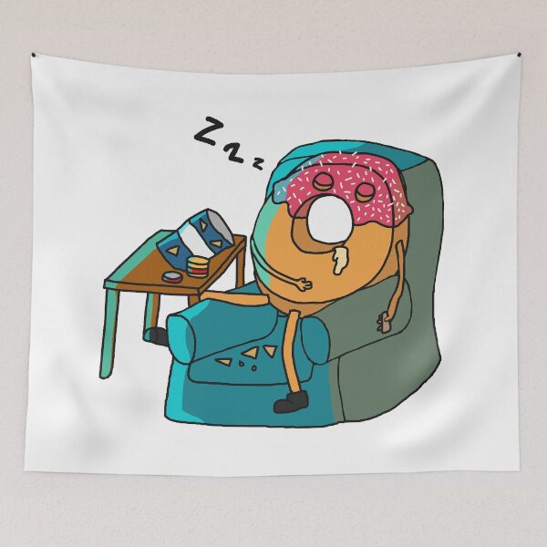 Item preview, Donut Disturb – Sleepy Donut on the Sofa designed and sold by PeanutCandy.