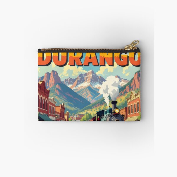 Item preview, Durango, Colorado, USA: Vintage-Style Painterly Travel Poster designed and sold by LSVart.