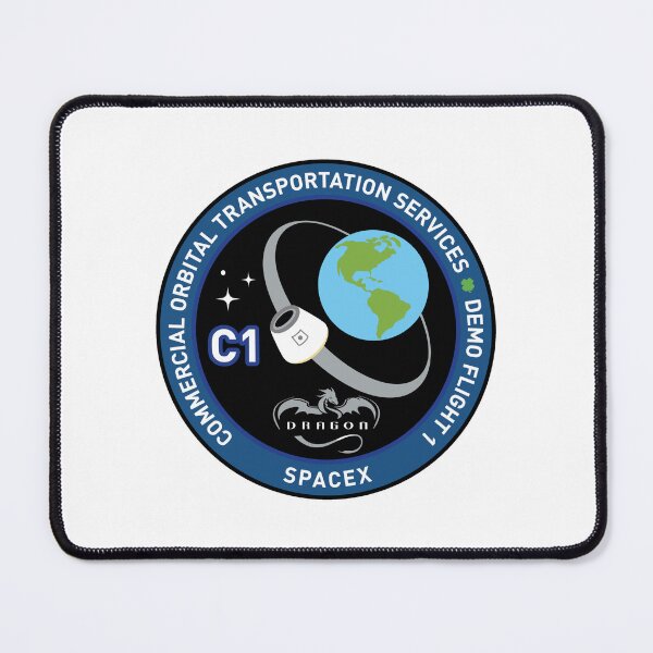 Item preview, SpaceX COTS Demo Flight 1 First Dragon Orbital Mission Patch designed and sold by CharlieDesings.