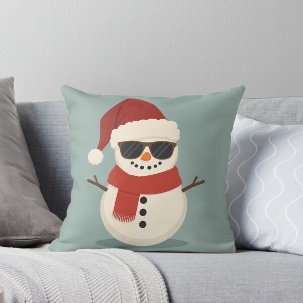 Item preview, Cool Snowman Christmas Art | Retro Santa Hat & Sunglasses Holiday Illustration designed and sold by AM-little-shop.