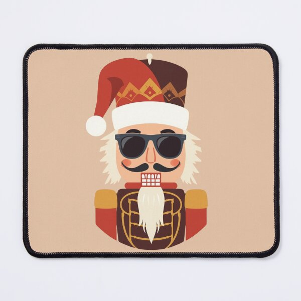 Item preview, Cool Nutcracker Christmas Art | Santa Hat & Sunglasses Retro Holiday Illustration designed and sold by AM-little-shop.