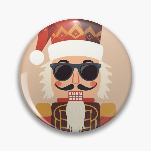 Item preview, Cool Nutcracker Christmas Art | Santa Hat & Sunglasses Retro Holiday Illustration designed and sold by AM-little-shop.