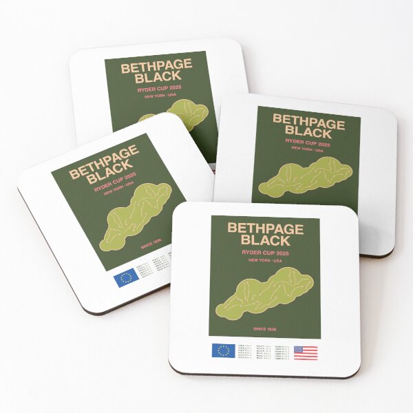 Item preview, Minimalist Bethpage Black Ryder Cup Line Print designed and sold by The Circuit Collection.