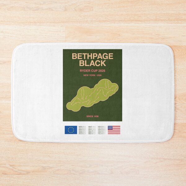 Item preview, Minimalist Bethpage Black Ryder Cup Line Print designed and sold by The Circuit Collection.