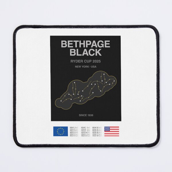 Item preview, Minimalist Bethpage Black Ryder Cup Line Print designed and sold by The Circuit Collection.