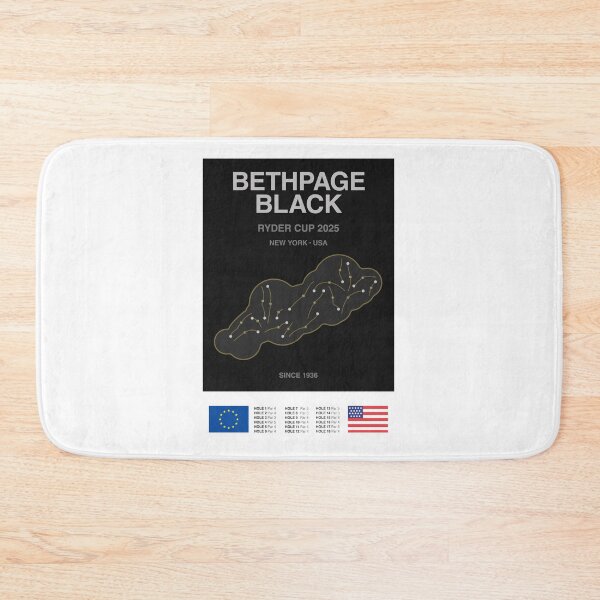 Item preview, Minimalist Bethpage Black Ryder Cup Line Print designed and sold by The Circuit Collection.